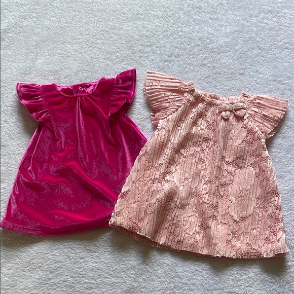 Baby Girl 9 Item Bundle: 3-6 Months, Dresses, PJs, Rompers, Bodysuits, Pants - Picture 2 of 6